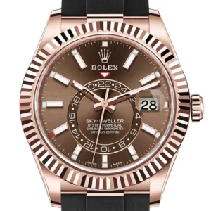 Rolex Sky-Dweller 42 Chocolate Dial 18K Rose Gold Men's Watch 326235