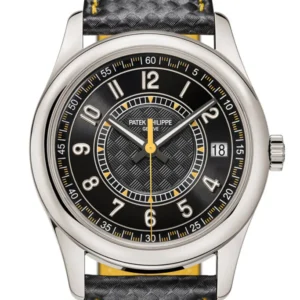 Patek Philippe Calatrava Ebony Black Dial Watch 6007G-001