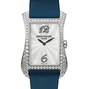 Patek Philippe Gondolo Serata 18kt White Gold Diamond Blue Ladies Watch 4972G-001